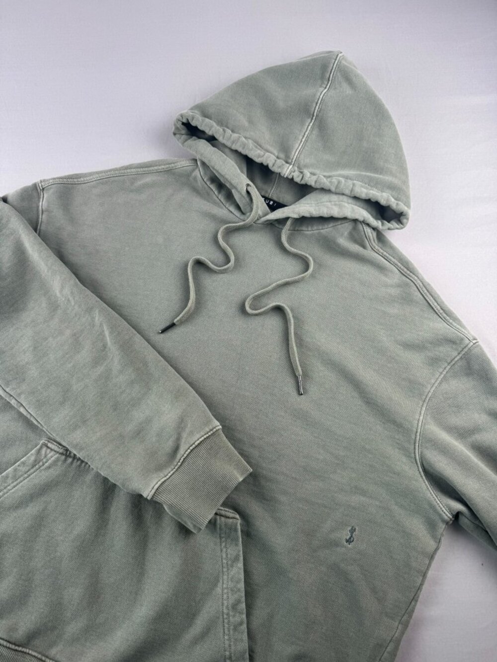 KSUBI Men's L Matcha Green Dollar Sign Hoodie Heavy Pullover HipHop 4x4 +